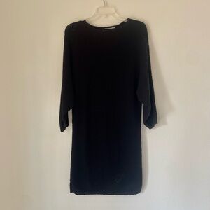 •Zara• black knit dress
